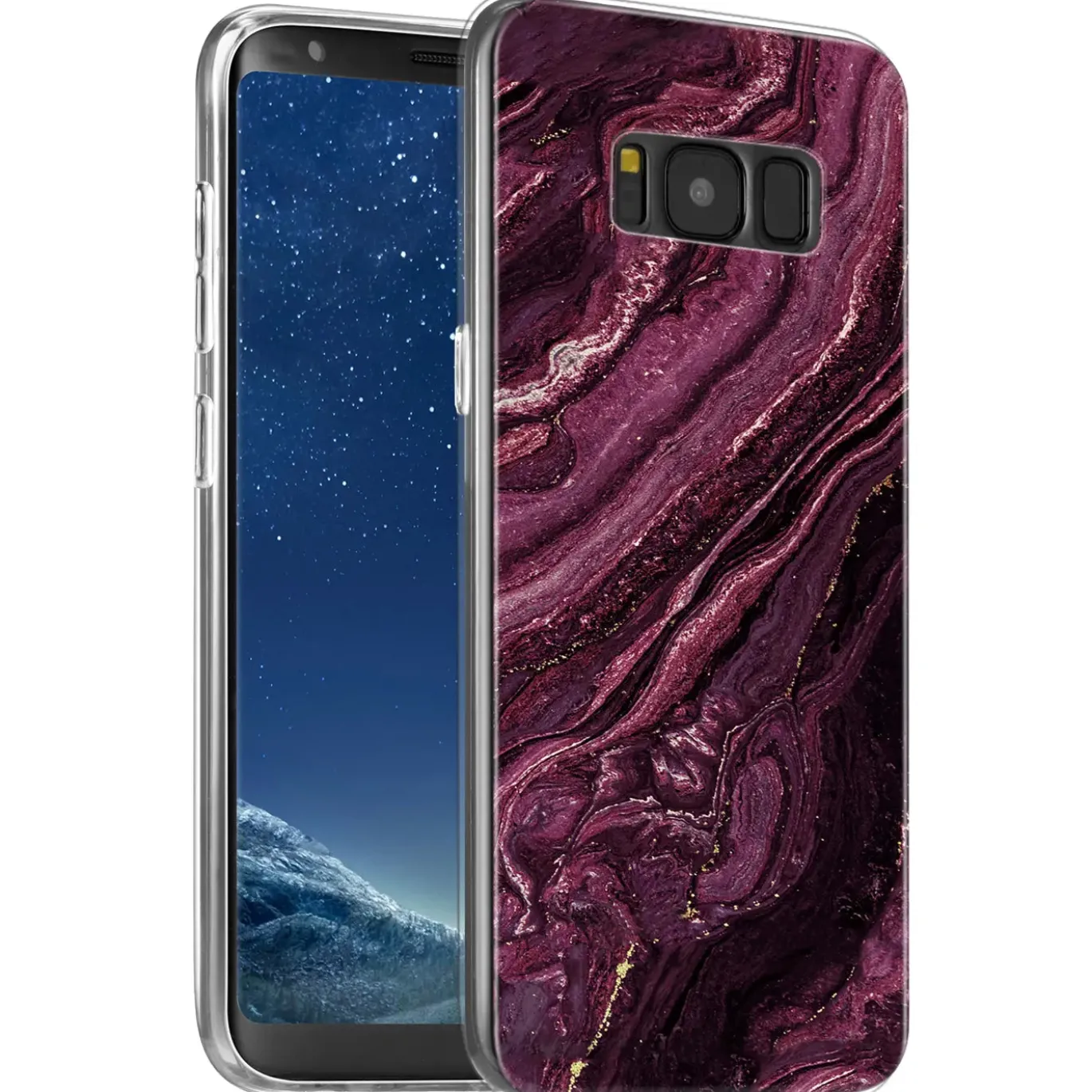 Samsung Galaxy S8 Plus - Marmor & Sand Design Hülle