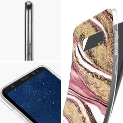 Samsung Galaxy S8 Plus - Marmor & Sand Design Hülle