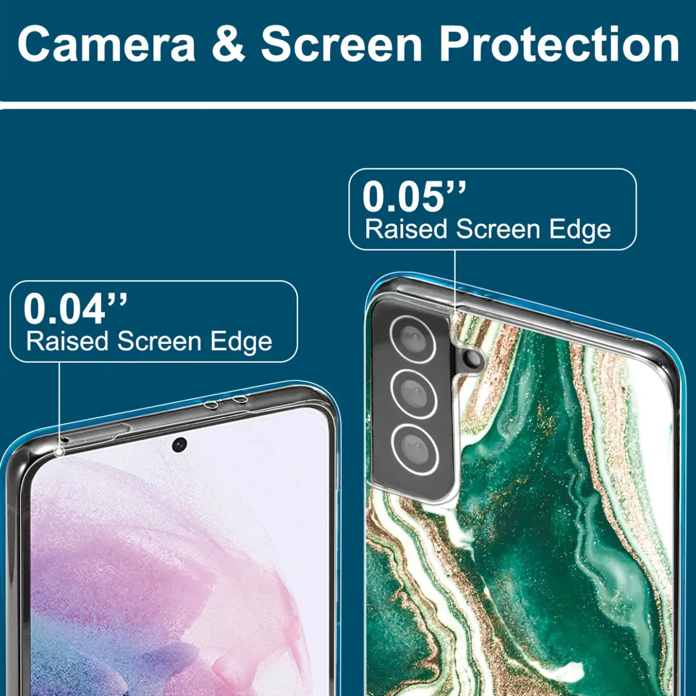 Samsung Galaxy S22 Plus - Marmor & Sand Design Hülle