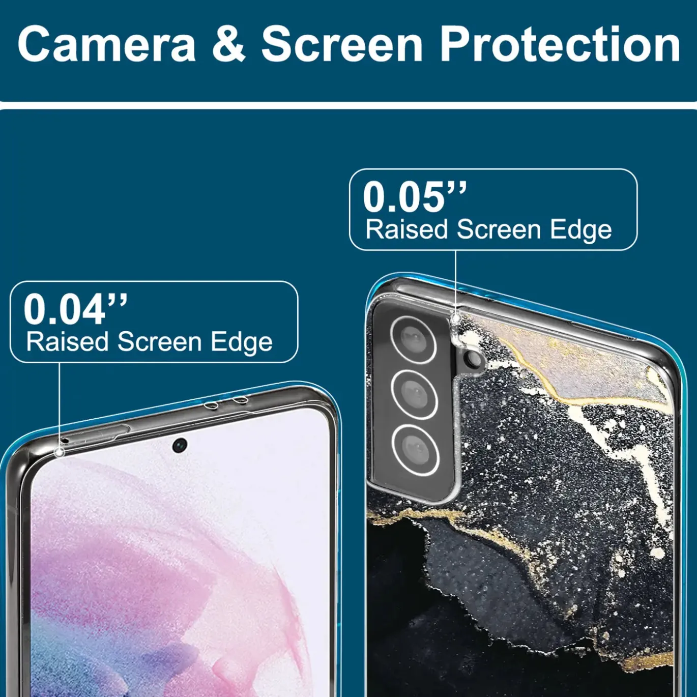 Samsung Galaxy S22 Plus - Marmor & Sand Design Hülle