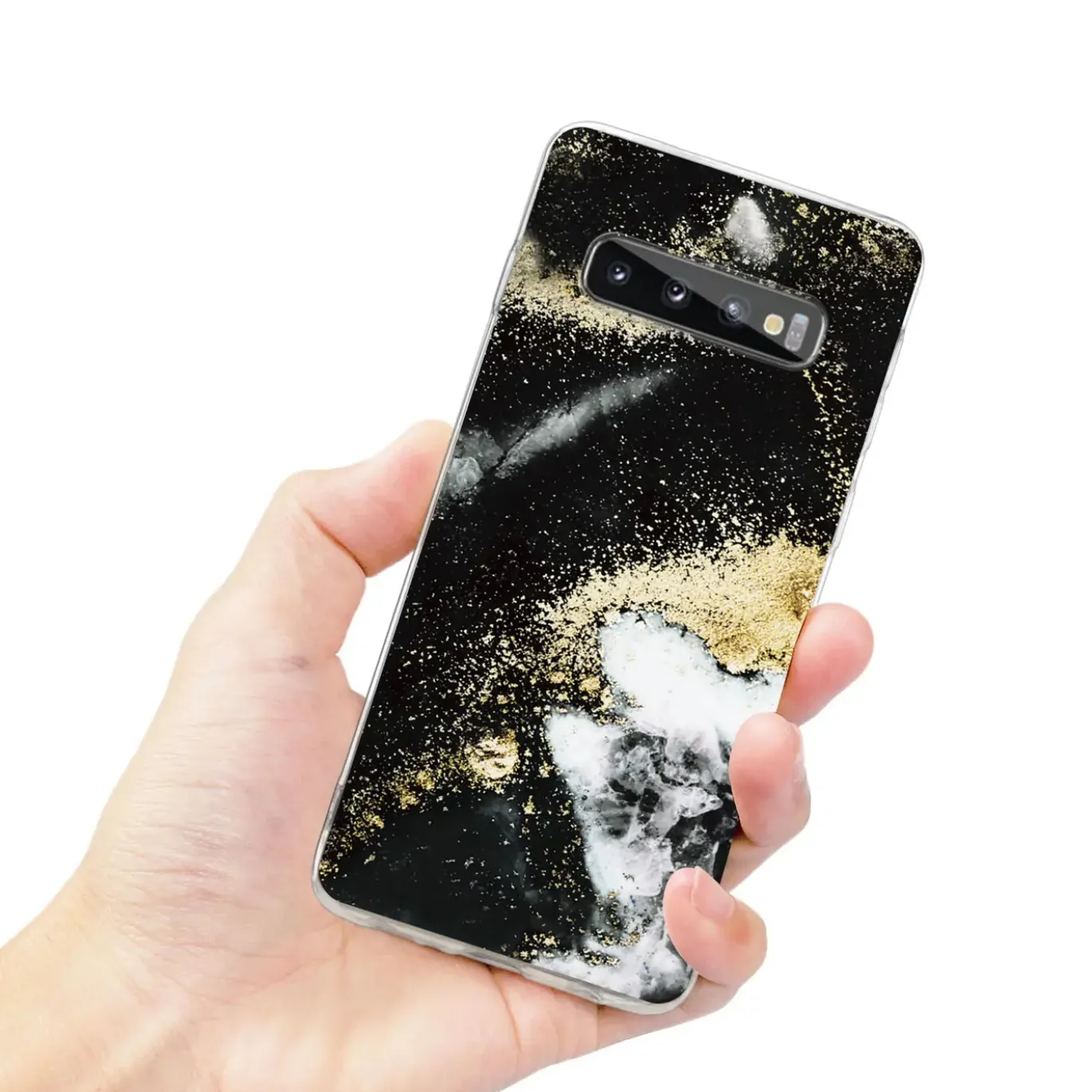 Samsung Galaxy S10 Plus - Marmor & Sand Design Hülle