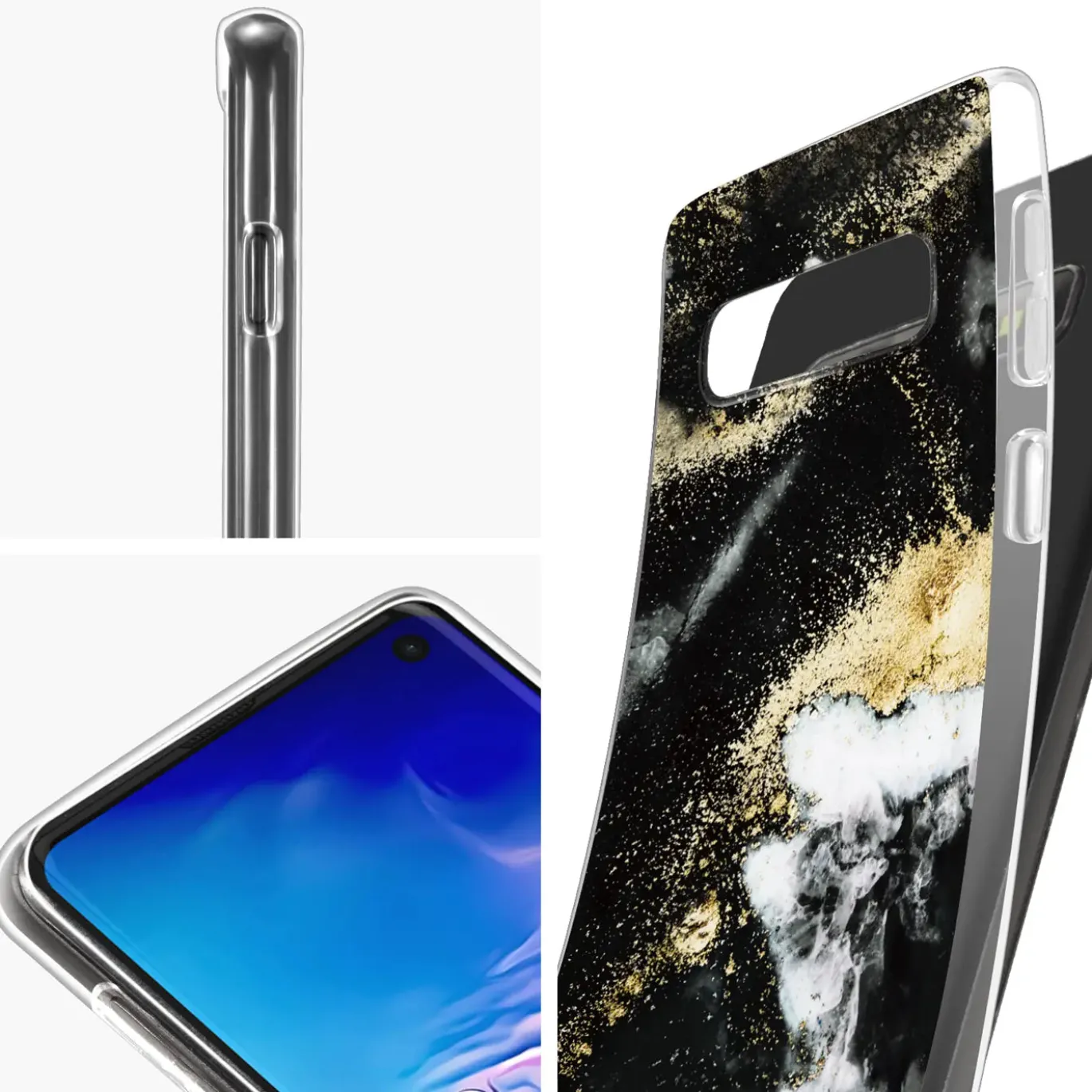 Samsung Galaxy S10 Plus - Marmor & Sand Design Hülle