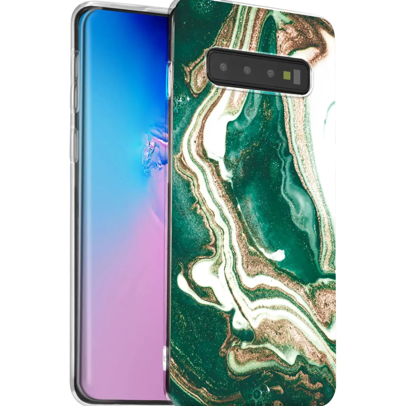 Samsung Galaxy S10 Plus - Marmor & Sand Design Hülle