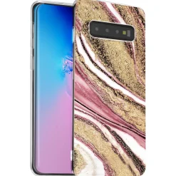 Samsung Galaxy S10 Plus - Marmor & Sand Design Hülle