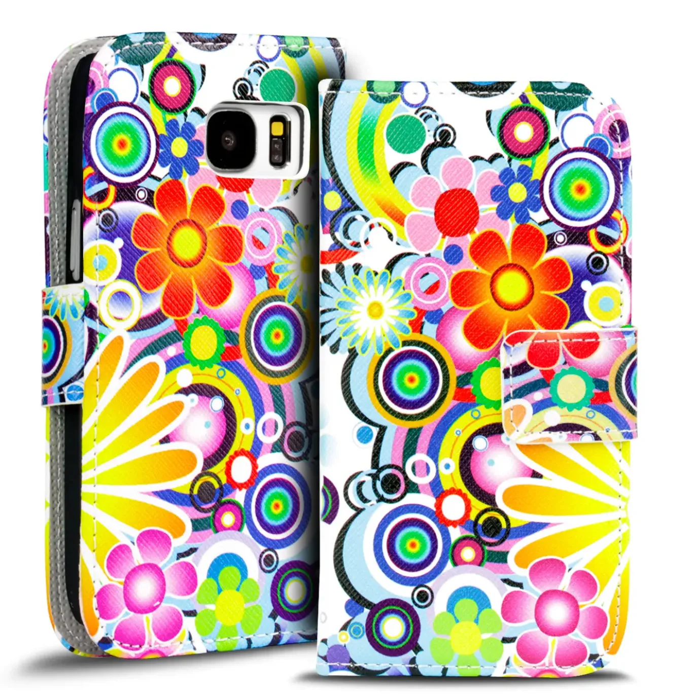Samsung Galaxy S8 Plus - Motiv Klapphülle mit Kartenfächern & Standfunktion