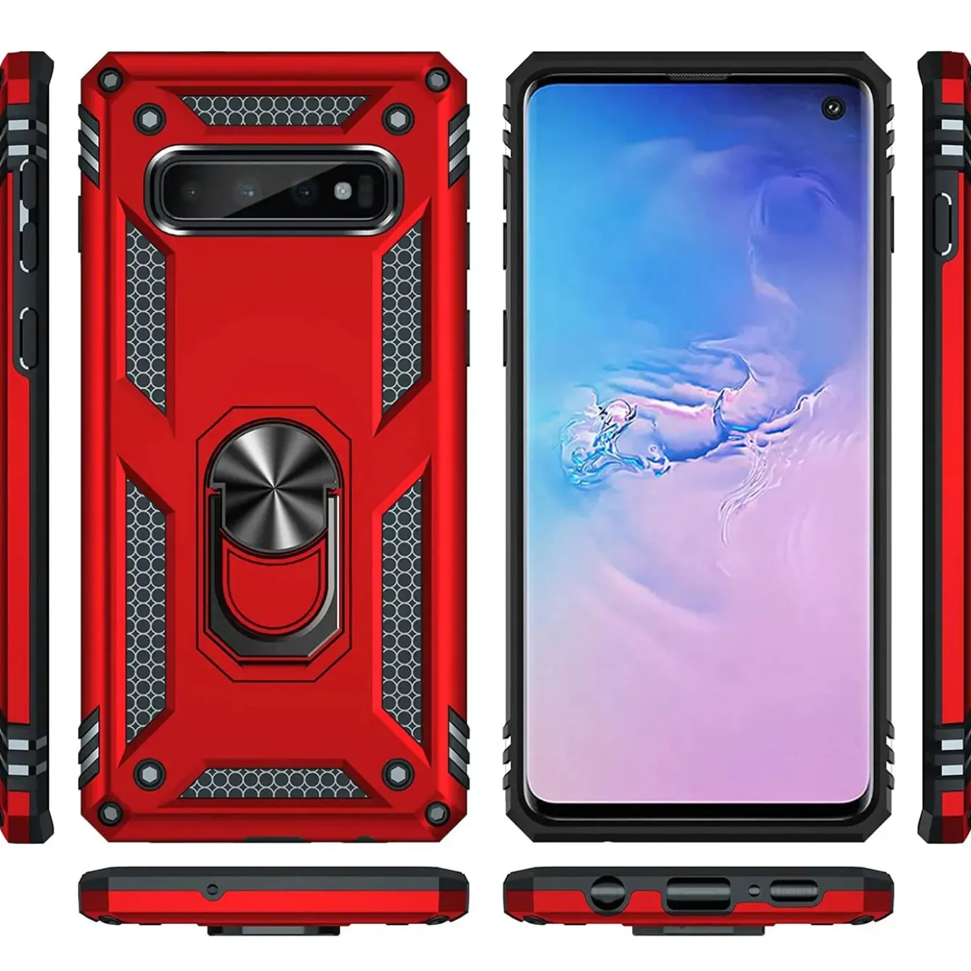 Samsung Galaxy S10 Plus - Outdoor Hardcase mit Ringhalter