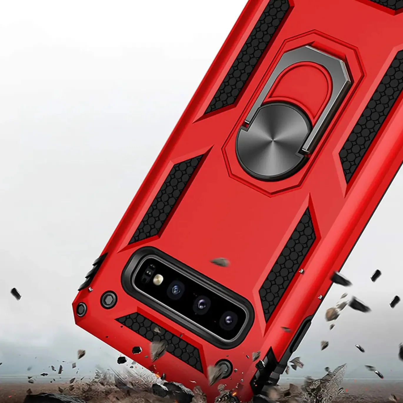 Samsung Galaxy S10 Plus - Outdoor Hardcase mit Ringhalter