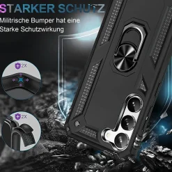 Samsung Galaxy S23 Plus - Outdoor Hardcase mit Ringhalter