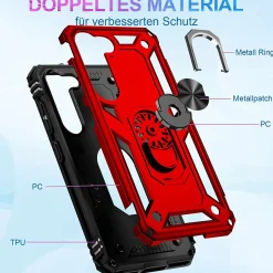 Samsung Galaxy S23 Plus - Outdoor Hardcase mit Ringhalter