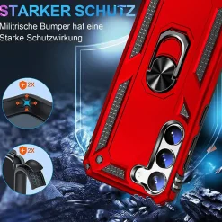 Samsung Galaxy S23 Plus - Outdoor Hardcase mit Ringhalter