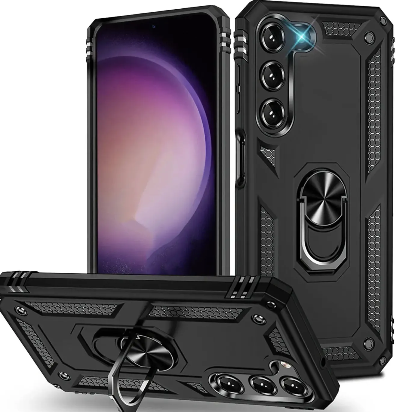 Samsung Galaxy S23 Plus - Outdoor Hardcase mit Ringhalter