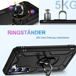 Samsung Galaxy S23 Plus - Outdoor Hardcase mit Ringhalter