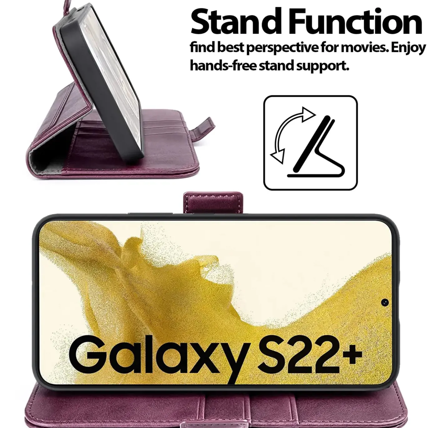 Samsung Galaxy S22 Plus - Robuste Klapphülle mit RFID Block