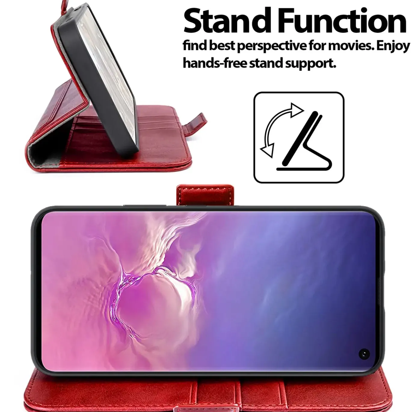 Samsung Galaxy S10 Plus - Robuste Klapphülle mit RFID Block