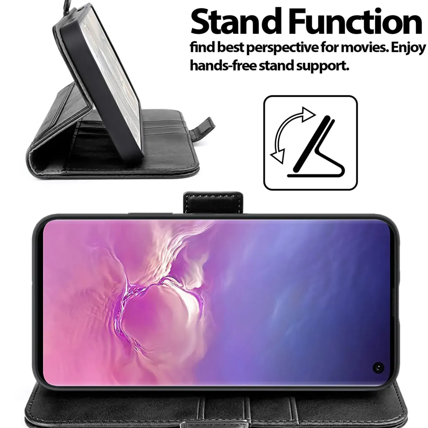 Samsung Galaxy S10 Plus - Robuste Klapphülle mit RFID Block
