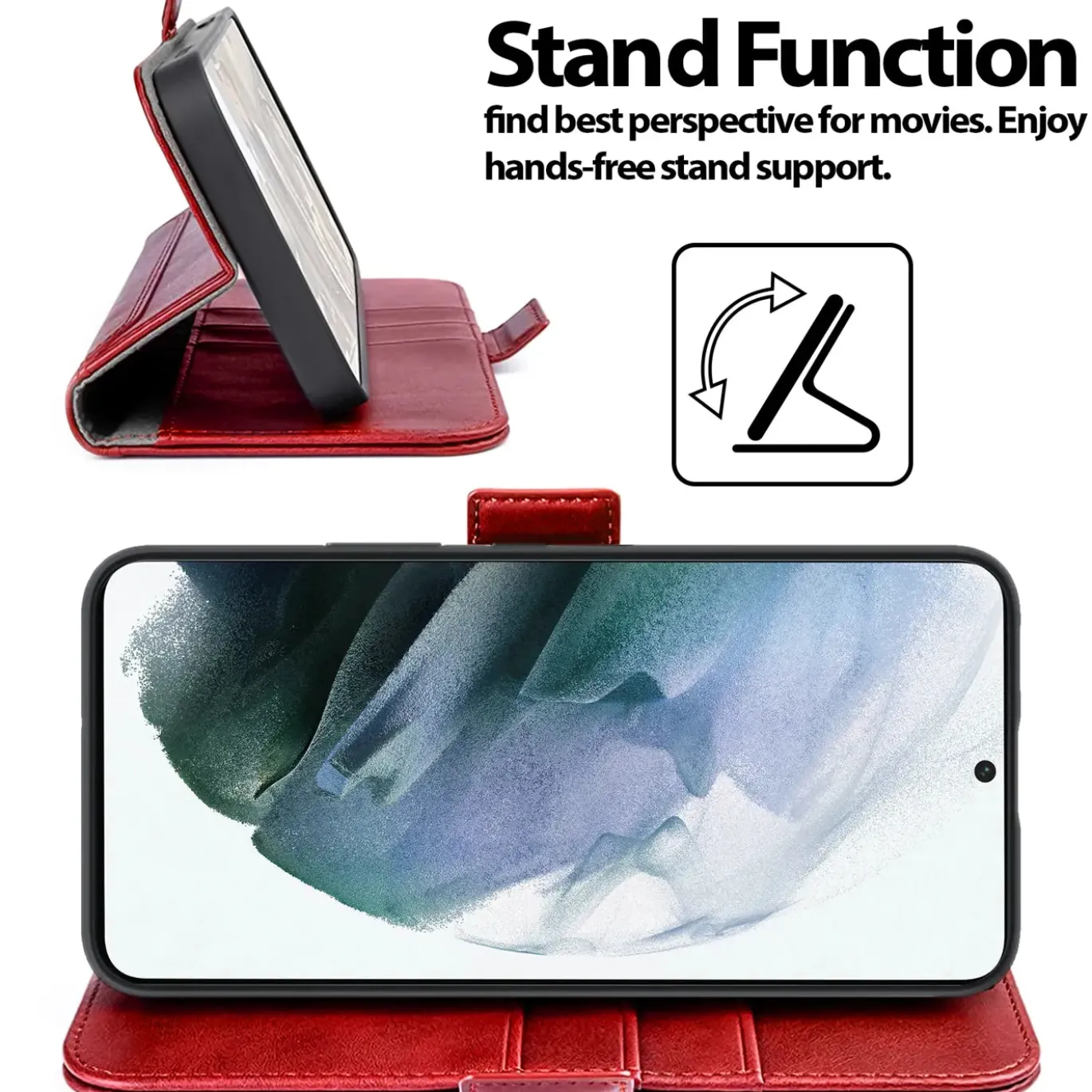 Samsung Galaxy S21 Plus - Robuste Klapphülle mit RFID Block