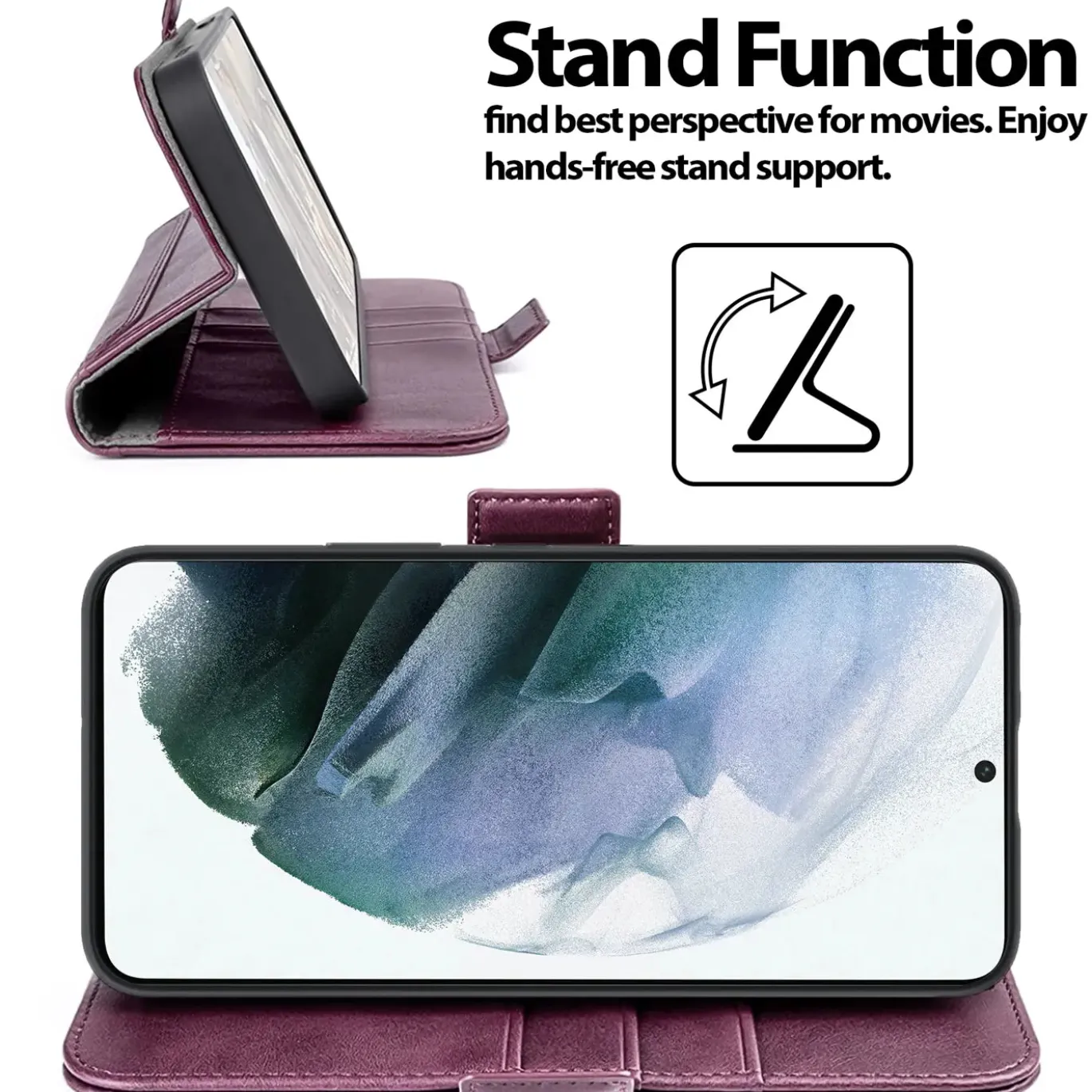 Samsung Galaxy S21 Plus - Robuste Klapphülle mit RFID Block