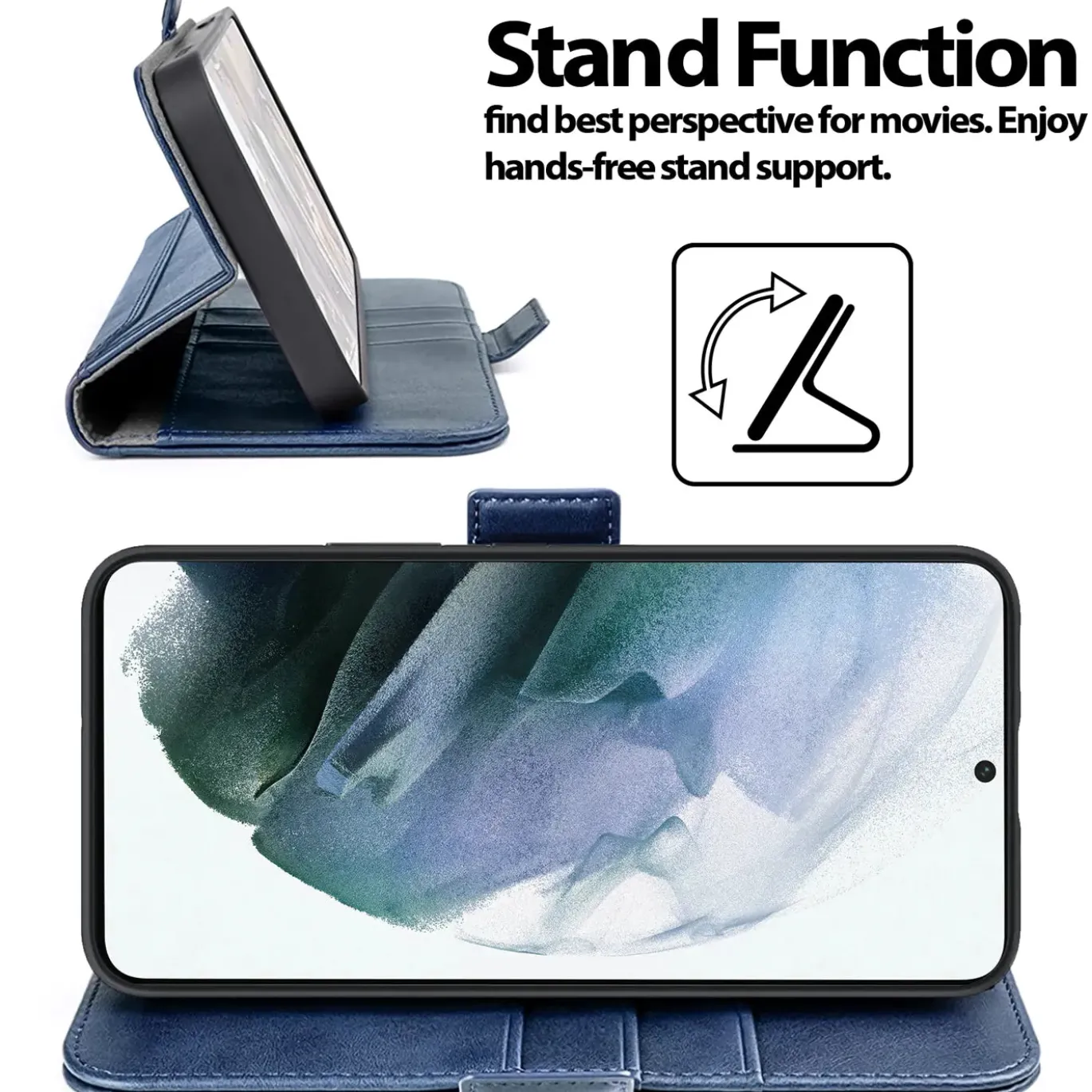 Samsung Galaxy S21 Plus - Robuste Klapphülle mit RFID Block