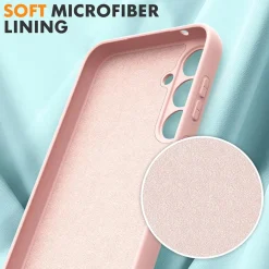 Samsung Galaxy S24 Plus - Silikon Case mit Mikrofaser-Innenseite