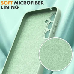 Samsung Galaxy S24 Plus - Silikon Case mit Mikrofaser-Innenseite