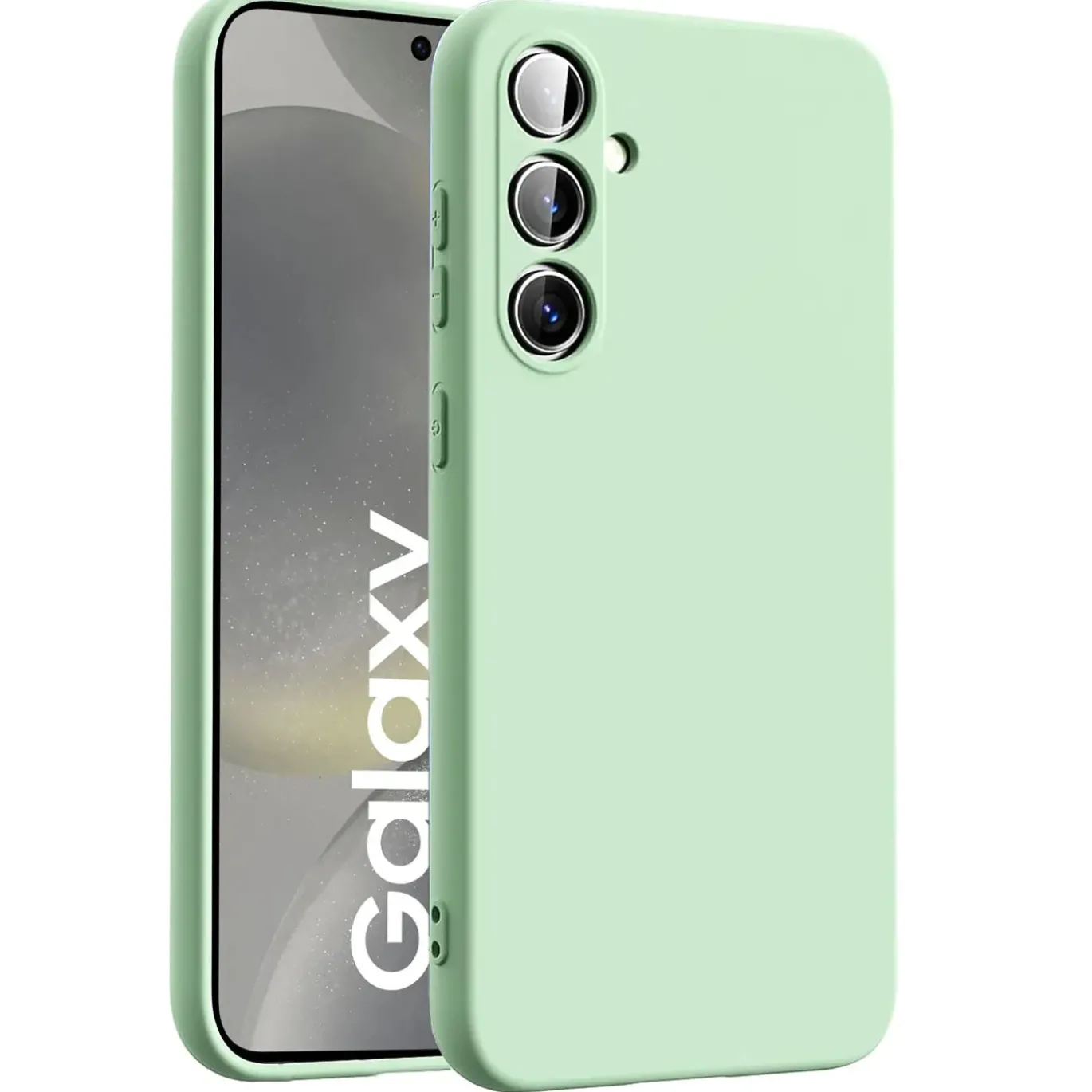 Samsung Galaxy S24 Plus - Silikon Case mit Mikrofaser-Innenseite
