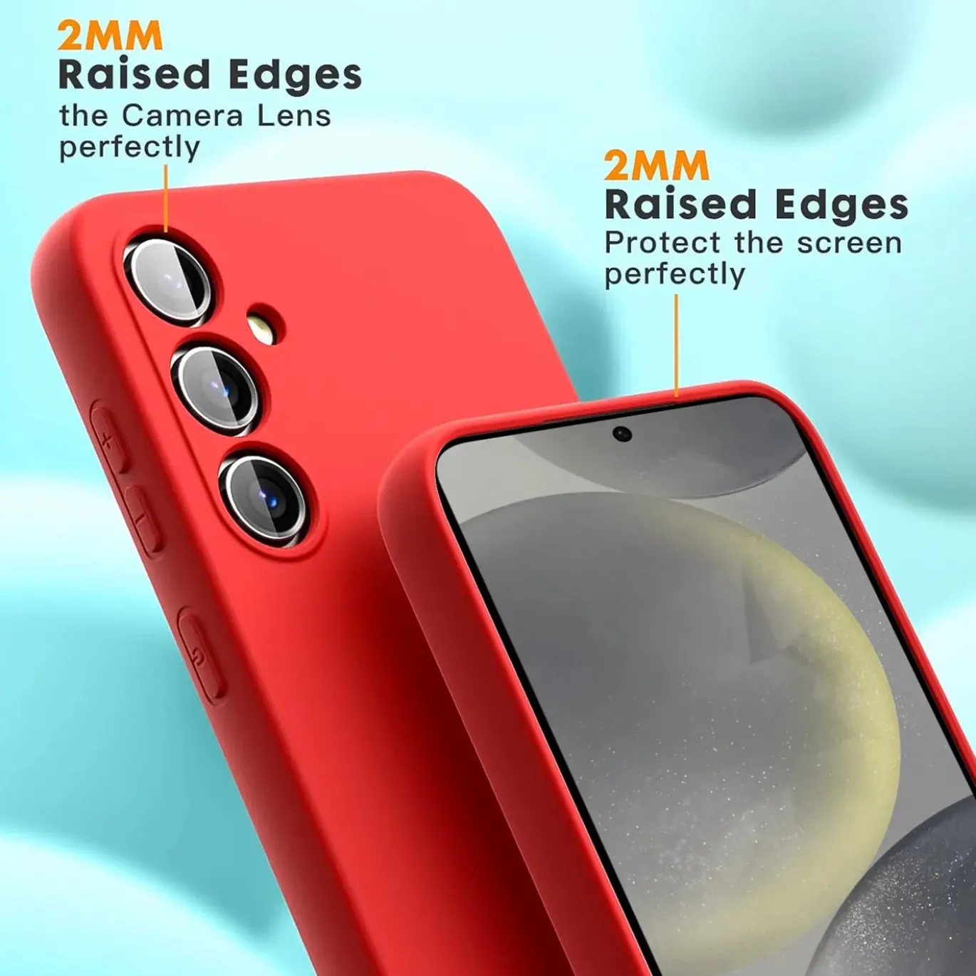 Samsung Galaxy S24 Plus - Silikon Case mit Mikrofaser-Innenseite