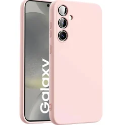 Samsung Galaxy S24 Plus - Silikon Case mit Mikrofaser-Innenseite