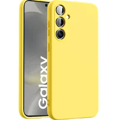 Samsung Galaxy S24 Plus - Silikon Case mit Mikrofaser-Innenseite