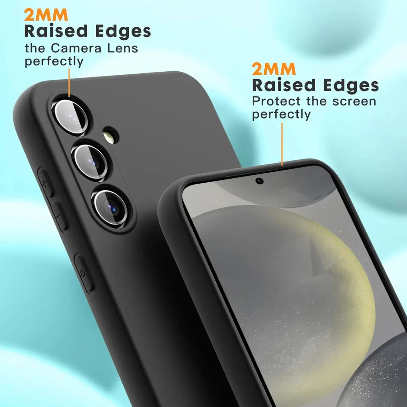 Samsung Galaxy S24 Plus - Silikon Case mit Mikrofaser-Innenseite