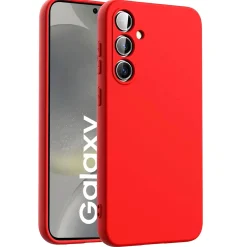 Samsung Galaxy S24 Plus - Silikon Case mit Mikrofaser-Innenseite