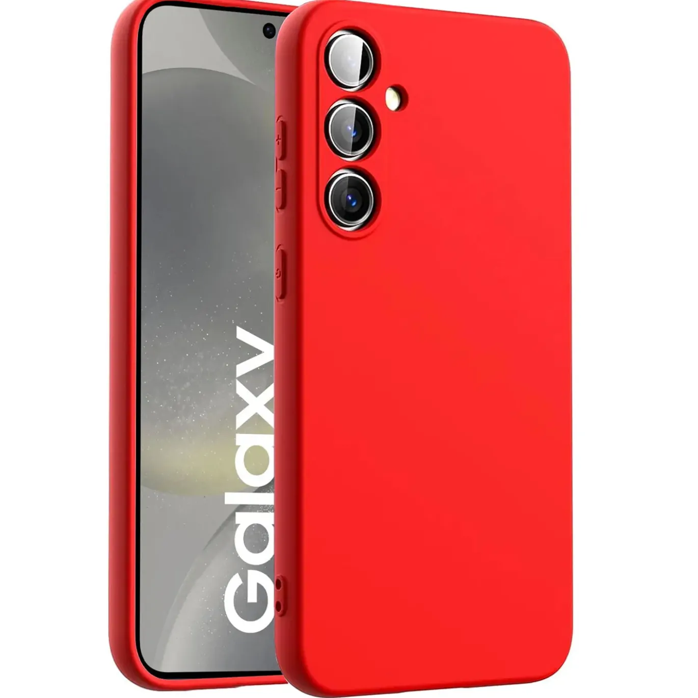 Samsung Galaxy S24 Plus - Silikon Case mit Mikrofaser-Innenseite