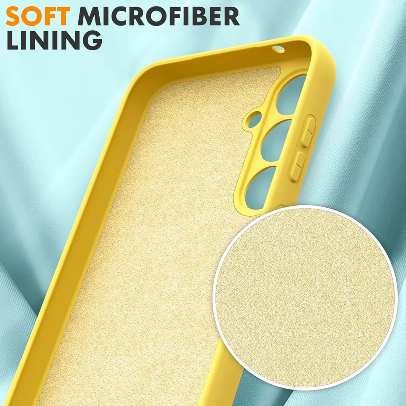 Samsung Galaxy S24 Plus - Silikon Case mit Mikrofaser-Innenseite