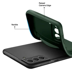 Samsung Galaxy S21 Plus - Silikonhülle mit Kartenfach & Kameraschutz