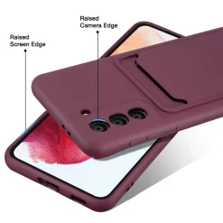 Samsung Galaxy S21 Plus - Silikonhülle mit Kartenfach & Kameraschutz