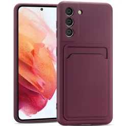 Samsung Galaxy S21 Plus - Silikonhülle mit Kartenfach & Kameraschutz
