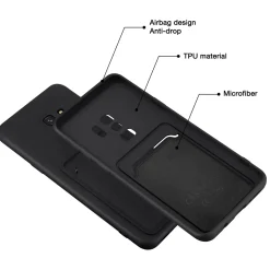 Samsung Galaxy S9 Plus - Silikonhülle mit Kartenfach & Kameraschutz