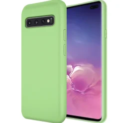 Samsung Galaxy S10 Plus - Silikon Case mit Mikrofaser-Innenseite