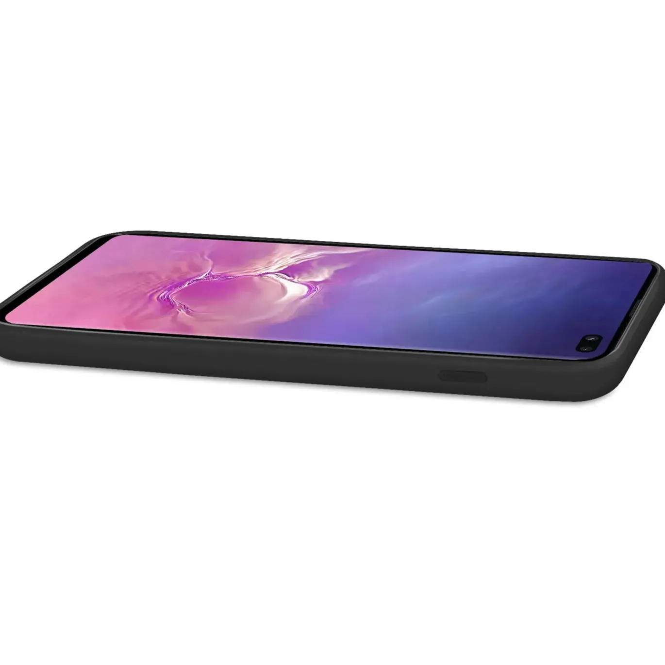 Samsung Galaxy S10 Plus - Silikon Case mit Mikrofaser-Innenseite