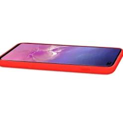 Samsung Galaxy S10 Plus - Silikon Case mit Mikrofaser-Innenseite