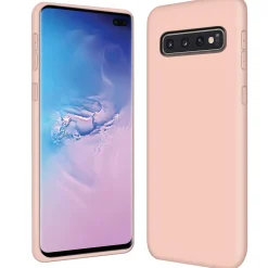 Samsung Galaxy S10 Plus - Silikon Case mit Mikrofaser-Innenseite