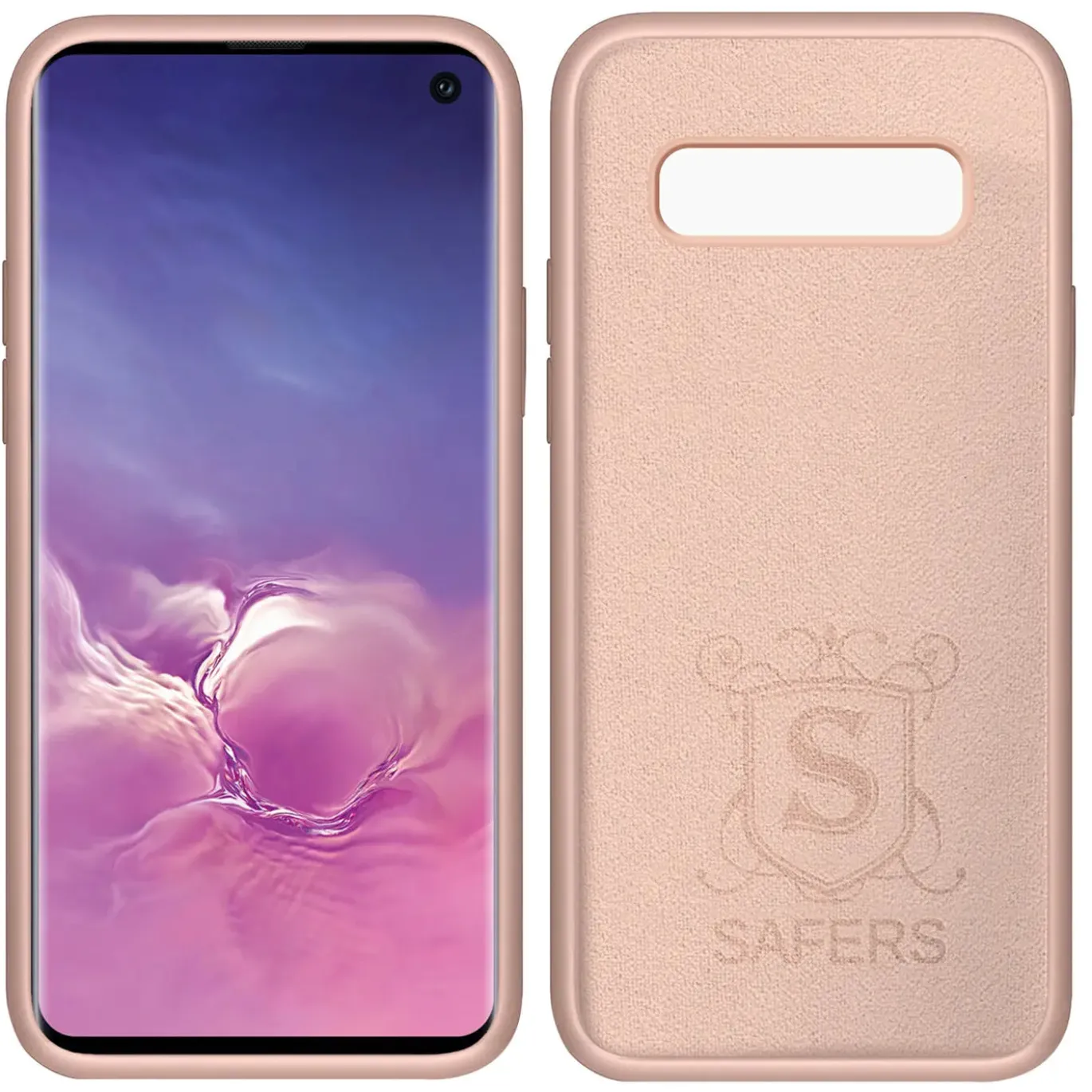 Samsung Galaxy S10 Plus - Silikon Case mit Mikrofaser-Innenseite