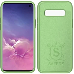 Samsung Galaxy S10 Plus - Silikon Case mit Mikrofaser-Innenseite