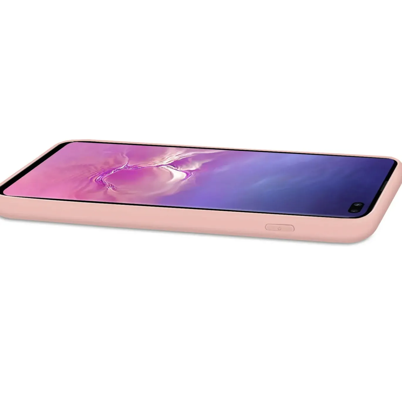 Samsung Galaxy S10 Plus - Silikon Case mit Mikrofaser-Innenseite
