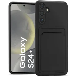 Samsung Galaxy S24 Plus - Silikonhülle mit Kartenfach & Kameraschutz