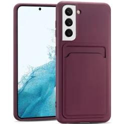 Samsung Galaxy S23 Plus - Silikonhülle mit Kartenfach & Kameraschutz