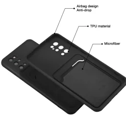 Samsung Galaxy S20 Plus - Silikonhülle mit Kartenfach & Kameraschutz