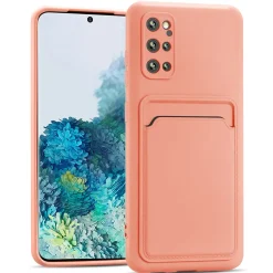 Samsung Galaxy S20 Plus - Silikonhülle mit Kartenfach & Kameraschutz