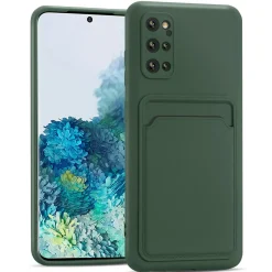 Samsung Galaxy S20 Plus - Silikonhülle mit Kartenfach & Kameraschutz