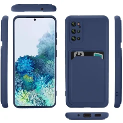Samsung Galaxy S20 Plus - Silikonhülle mit Kartenfach & Kameraschutz
