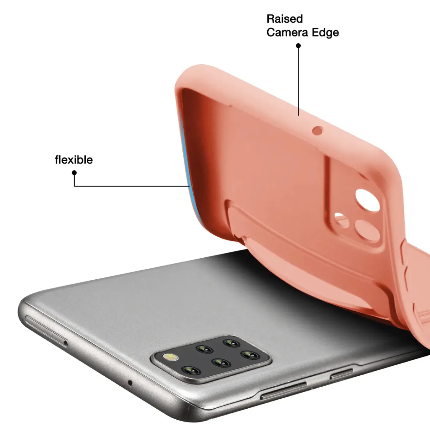 Samsung Galaxy S20 Plus - Silikonhülle mit Kartenfach & Kameraschutz